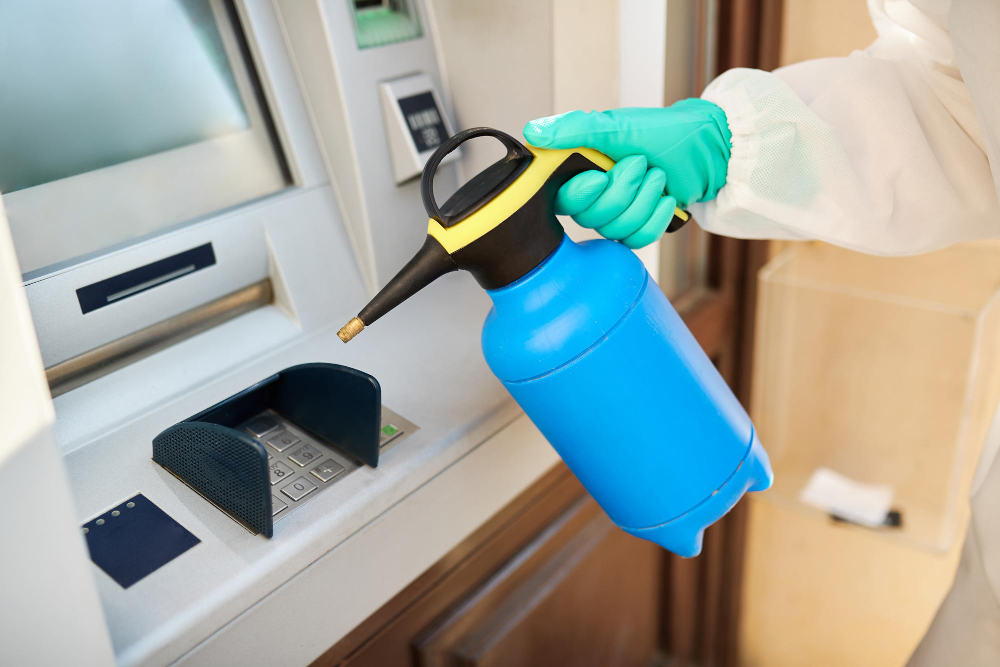 Bank and ATM location cleaning service by Sadlan Janitorial